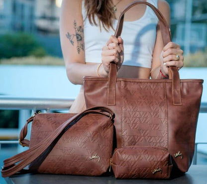Kit de 3 Carteras de cuero Velez Milano - Lanzamiento Exclusivo con 50% de Descuento